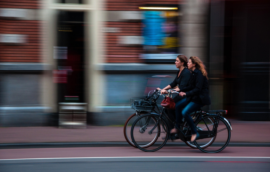 Active travel - women on bicycles