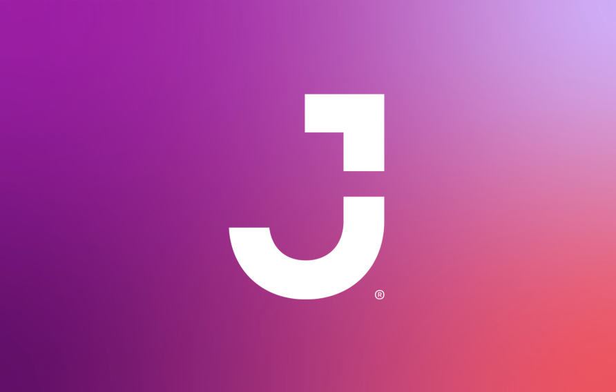 J-mark purple duo gradient