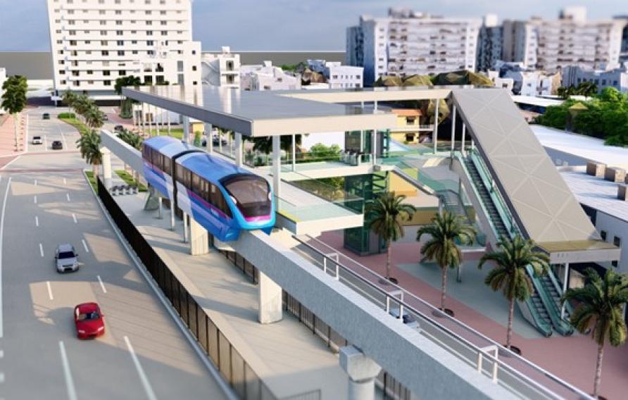 Miami Beach Monorail rendering