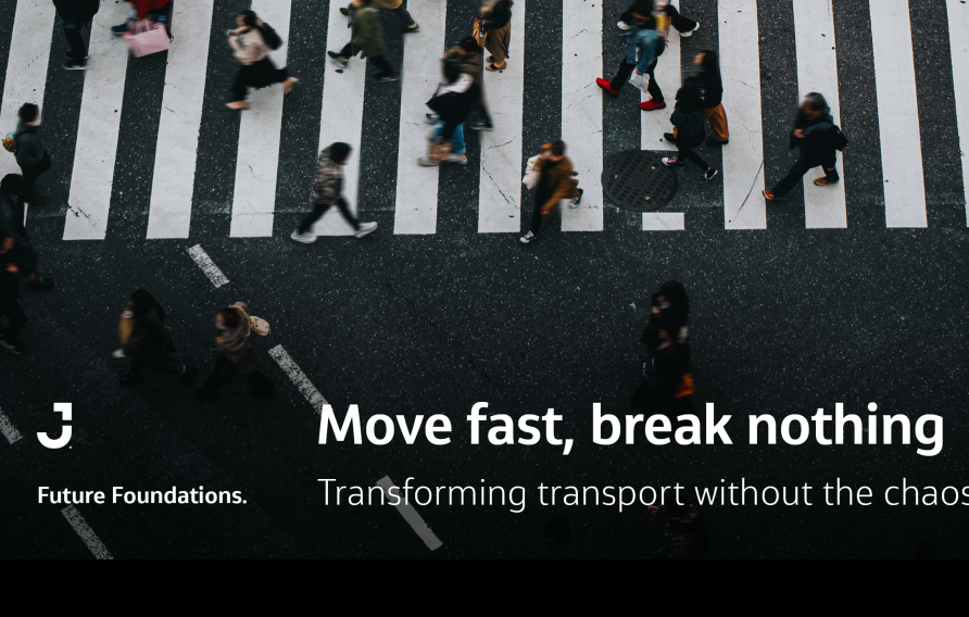 Move fast, break nothing banner