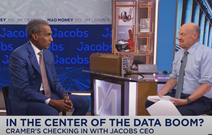 Bob Pragada with Jim Cramer of CNBC's Mad Money