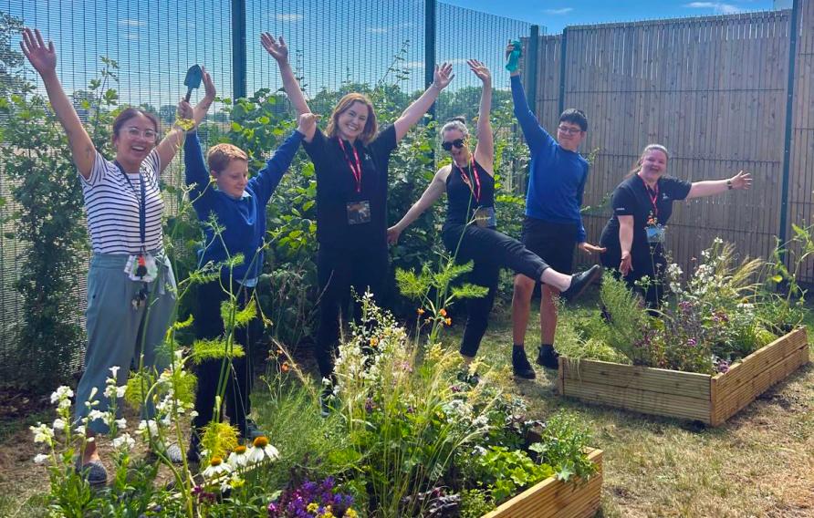 Jacobs at the Windsor Parallel Festival of Inclusivity in the U.K., supporting Little Muddy Boots with a sensory garden and walk