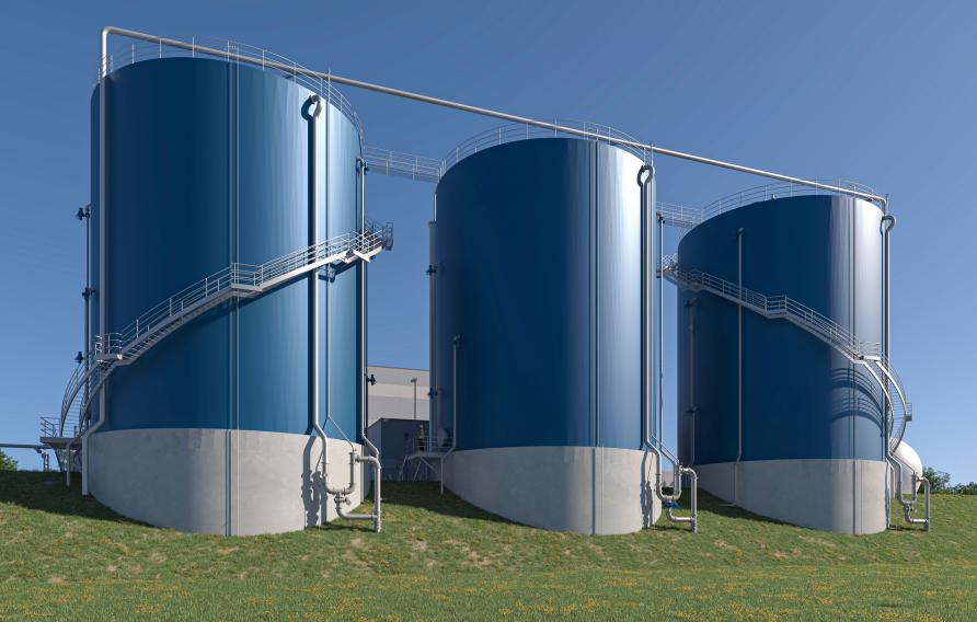 Ohio biosolids plant rendering