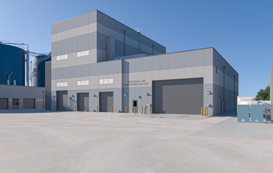 Ohio biosolids plant rendering