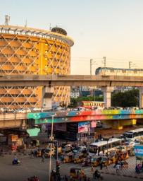 Hyderabad Metro Rail. Image courtesy of L&amp;T Hyderabad Metro Rail Ltd