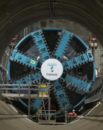 Tunnel Boring Machine at Carnwath Road, Fulham