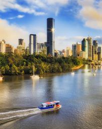 Brisbane river at sunrise