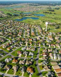 Aerial view of The Villages, Florida