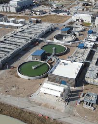 Aerial view of the Houston Northeast Water Purification Plant