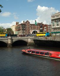 River Liffey O'Connell bridge Dublin