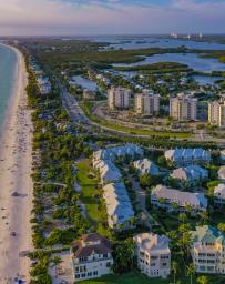 Aerial view of Bonita Springs, Florida