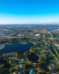 Aerial view of Pembroke Pines, Florida