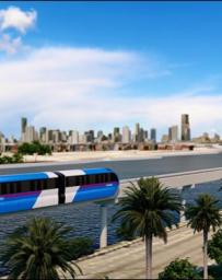 Miami Beach Monorail rendering