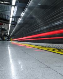 Underground commuter system in Los Angeles, CA. The LA Metro is responsible for the continuous improvement of an efficient and effective transportation system for Los Angeles County.
