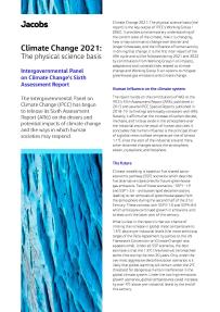 Climate Change 2021: The physical science basis