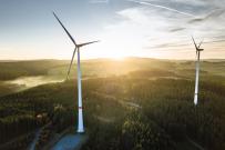 Stock image of wind energy