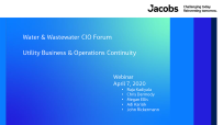 Water and Wastewater CIO Forum