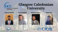 Poster showing Glasgow Caledonian University'rs representatives at the Global Student Challenge