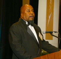 Jeffery Dingle accepting the Georgia Engineer of the Year Award, 2014