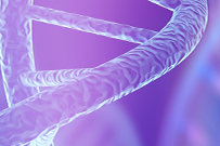 Stock image of DNA strand