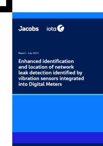 Enhanced identification and location of network leak detection identified by vibration sensors integrated into Digital Meters