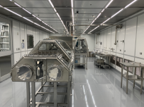 Nitrogen Filled Glove Boxes - OSIRIS-REx Curation Lab at Johnson Space Center