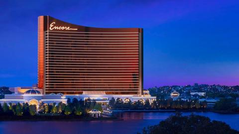 Encore Boston Harbor Resort night