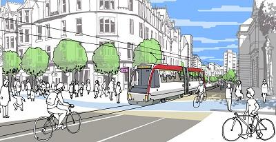 Rendering of Edinburgh City Centre