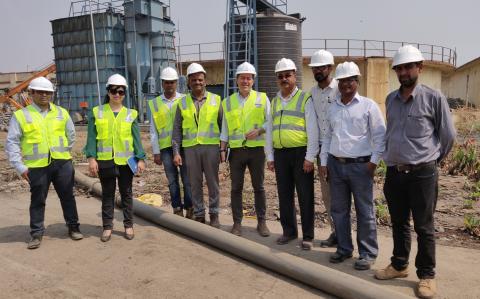 Team in PPE on site in Maharashtra