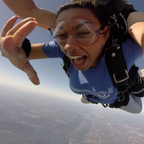 Blane skydiving