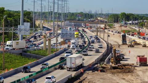 Zoo Interchange construction