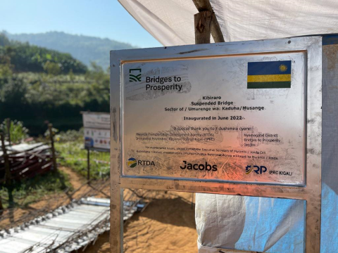 Bridges to Prosperity build site in Kibiaro