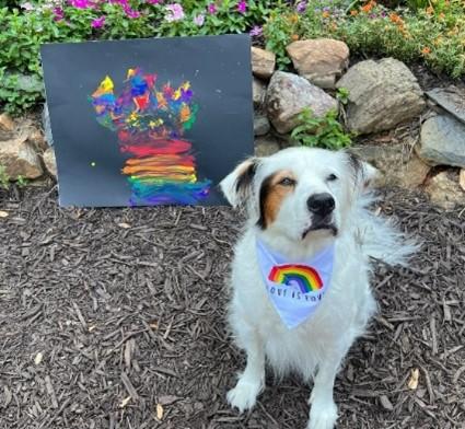 Our "Pets with Pride" art show was a hit of this year's celebrations