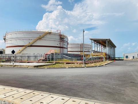 Melaka fuel oil storage tanks