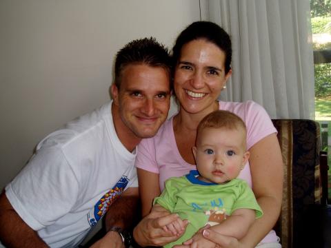 Claudia and her brother and niece