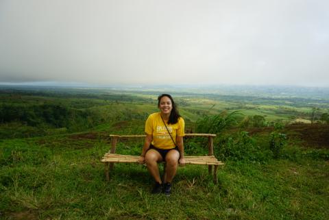 Niki taking in the sights of the beautiful Philippines