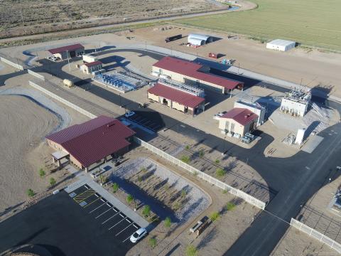 Aerial view of the City of Goodyear Water Treatment Facility