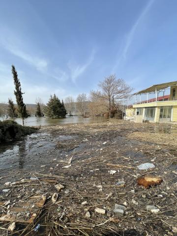 School slides into lake after Turkiye 2023 earthquakes