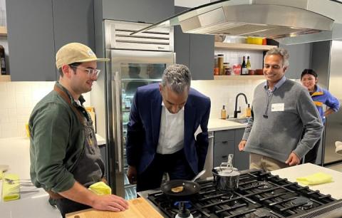 Bob Pragada and Koti Vadlamudi visit UPSIDE Foods facility