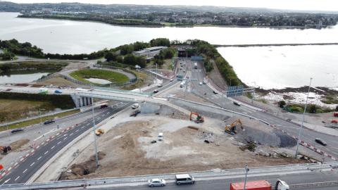 Dunkettle Interchange Upgrade in progress