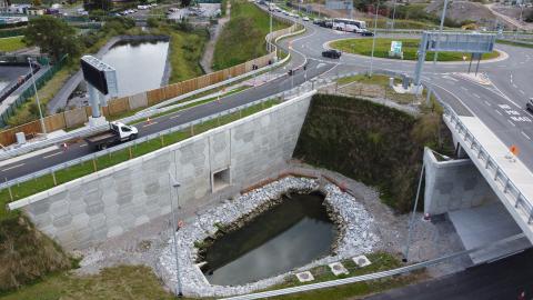 Dunkettle Interchange Upgrade in progress