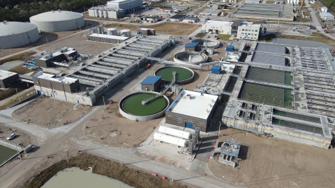 Aerial view of the Houston Northeast Water Purification Plant