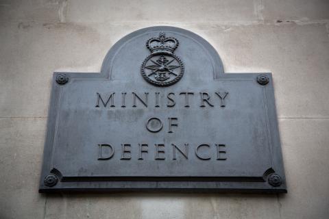 Ministry of Defence plaque courtesy of Ministry of Defence