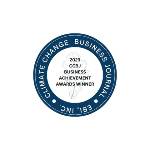 Climate Change Business Journal EBI, Inc. 2023 CCBJ Business Achievement Awards Winner