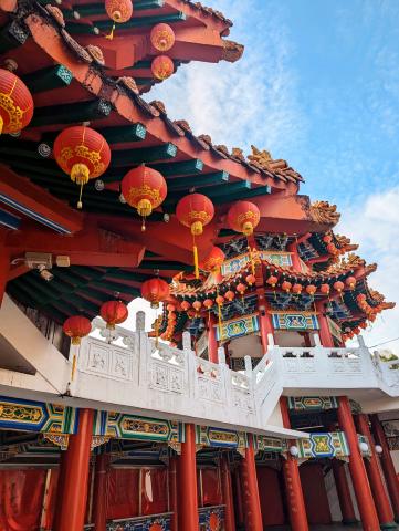 Thean Hou Temple, one of the largest and oldest Buddhist temples in Southeast Asia.