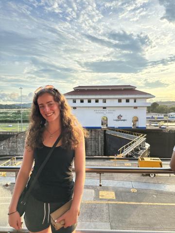 Deidra Anderson at the Panama Canal