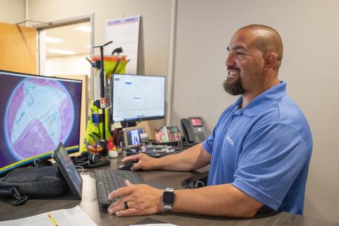 Centennial, Colorado - worker looking at computer