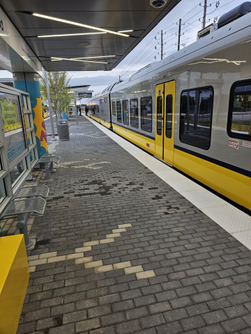 DART Silver Line Train at station