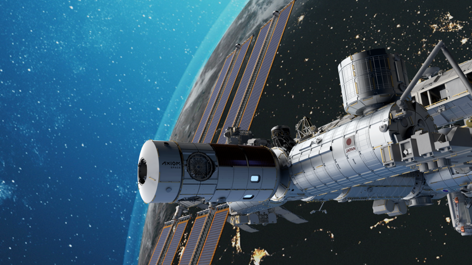 Commercial space station rendering