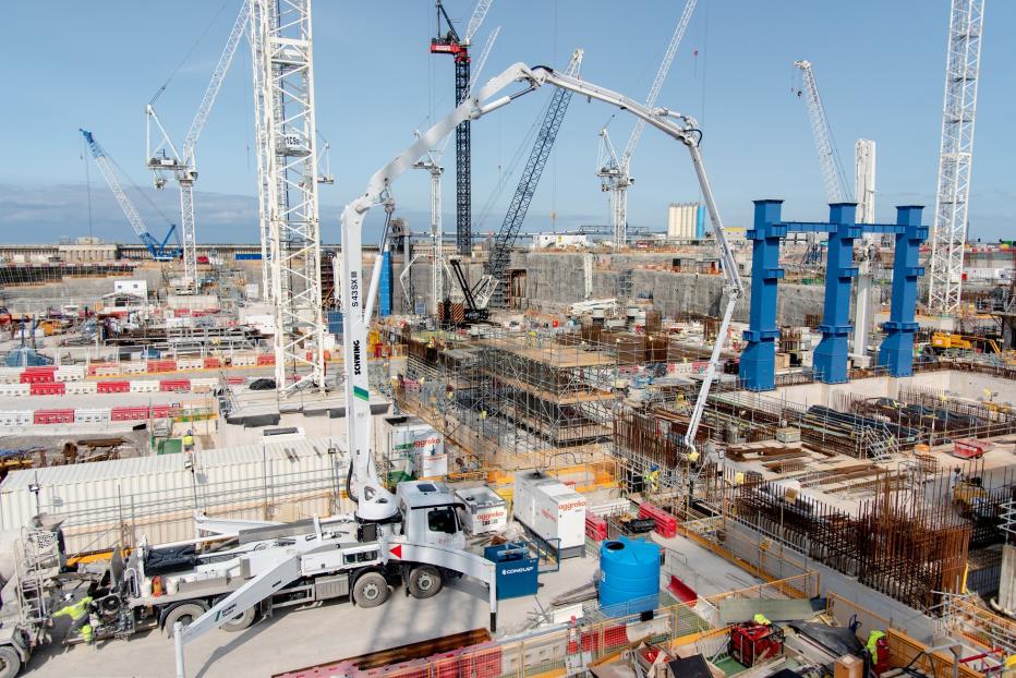 Construction on a nuclear site